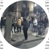  ??  ?? Vídeo del paseo del Born el sábado por la noche.