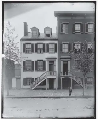  ?? PHOTOS: LIBRARY OF CONGRESS ?? The Surratt boarding house at 6th and H Streets NW in Washington.