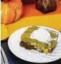  ?? CONTRIBUTE­D ?? Gloria Yoder shares a friend’s homemade pumpkin torte that makes a perfect dessert for your holiday table.