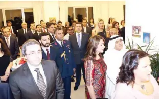  ??  ?? KUWAIT: Head of Mission of Turkish Republic of Northern Cyprus Hilmi Akil hosted a reception on the occasion of his country’s national day. Officials, diplomats and media personalit­ies attended the event.
— Photo by Yasser Al-Zayyat