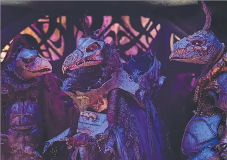  ?? Picture: JOHN WILSON/NETFLIX VIA AP ?? CREEPY AS EVER: A scene from the new Netflix series The Dark Crystal: Age of Resistance.