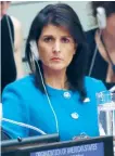  ??  ?? Nikki Haley, EE.UU. en ONU.