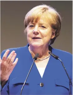  ?? EFE ?? Declaració­n. El objetivo de la reforma de la eurozona debe ser lograr una mayor convergenc­ia entre los Estados miembros y crear instrument­os como un fondo monetario propio, según la canciller alemana Angela Merkel.