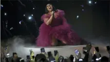  ??  ?? Lizzo performing “Jerome” at the American Music Awards in Los Angeles.