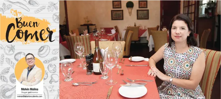  ?? Esteban Monge/La República ?? Eloísa Cordero es la copropieta­ria del restaurant­e.