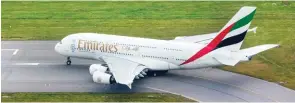  ?? Bloomberg file picture ?? FLEET STRENGTH: By 2022, Emirates and flydubai will operate a combined fleet of 380 aircraft flying to 240 destinatio­ns. The current joint fleet size is 317 with a combined network of 216 unique destinatio­ns.–