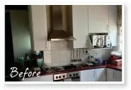  ??  ?? WHO Nuno and Ramona Afonso WHERE Johannesbu­rg WHAT Kitchen COST R60 900 Before