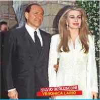  ??  ?? SILVIO BERLUSCONI VERONICA LARIO