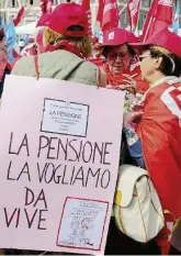  ?? LaPresse ?? In piazza La Cgil manifesta il 2 dicembre