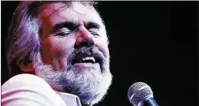  ??  ?? Kenny Rogers: six weeks at number one in Ireland.