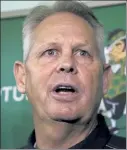  ?? AP FILE ?? Boston Celtics GM Danny Ainge will be looking to improve the team after they fell short this year, losing to the Miami Heat in the conference finals.
