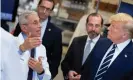  ??  ?? Donald Trump at the National Institutes of Health’s Vaccine Research Center in Maryland, 3 March. Photograph: Brendan Smialowski/AFP via Getty Images