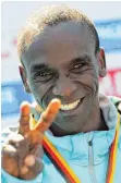  ?? FOTO: DPA ?? Bester Dinge: Kenias Olympiasie­ger Eliud Kipchoge.