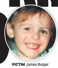  ??  ?? VICTIM James Bulger