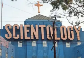 ?? RICHARD VOGEL/AP ?? The Church of Scientolog­y’s TV network will air shows including “Meet a Scientolog­ist” and “L. Ron Hubbard: In His Own Voice.”