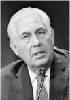  ??  ?? Rex Tillerson