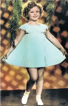  ?? Picture: GETTY IMAGES ?? PERFECT TOT: Shirley Temple in 1934’s ‘Bright Eyes’ saw her perform what became her signature tune: ‘On the Good Ship Lollipop’