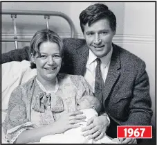  ??  ?? A young Bill with first wife Anna after the birth of Vanya 1967