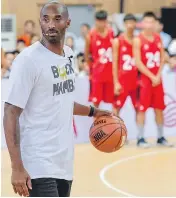  ?? STR / AFP / GETTY IMAGES ?? Former NBA basketball star Kobe Bryant has invested heavily in the sports drink BodyArmor.