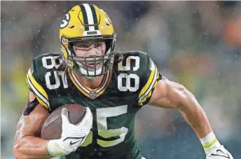  ?? WM. GLASHEEN / USA TODAY NETWORK ?? With Robert Tonyan coming off of ACL surgery, the Packers could be looking for tight end help in the NFL draft.