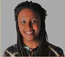  ??  ?? Nadia Kanyange is standing for Holyrood with the Greens