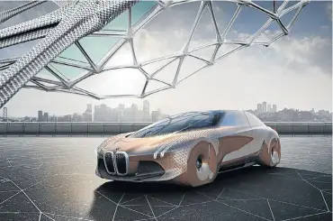  ??  ?? BMW’s iNext, due in 2021, is expected to take its styling cues from the Vision Next concept.