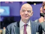  ?? FOTO: AP ?? Optimistis­ch: Fifa-präsident Gianni Infantino.