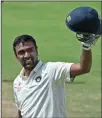  ??  ?? CENTURION: Ravi Ashwin