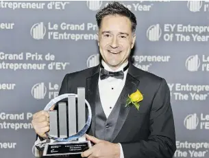  ??  ?? Brian Scudamore, founder and CEO of 1-800-GOT-JUNK?, winner forthe business-to-consumer category.