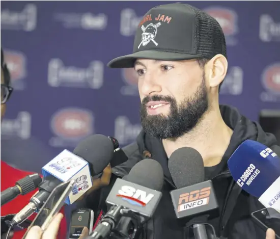  ?? PHOTO D’ARCHIVES ?? Nate Thompson s’est entendu sur les termes d’un contrat d’une saison avec Winnipeg le 10 octobre dernier.