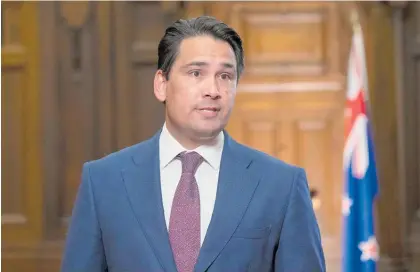  ?? Photo / Mark Mitchell ?? Simon Bridges has been busy declaring himself the defender for small business, and that looks like a smart strategy.