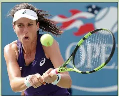  ??  ?? ON A ROLL: Konta is favourite to reach a second Slam quarter-final