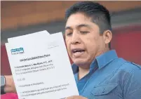  ?? RICK MADONIK TORONTO STAR ?? Gabriel Flores Flores has asked Ottawa to give permanent status to migrant workers like him to prevent future abuse.