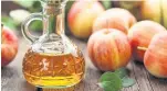 ??  ?? Trendy kitchen staple: Apple cider vinegar