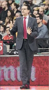  ?? FOTO: EFE ?? Pedro Martínez, entrenador del Baskonia