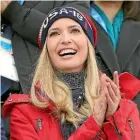  ??  ?? Ivanka Trump attends the men’s snowboard big air final at the Pyeongchan­g Winter Olympics yesterday.