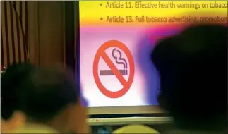  ?? HONG MENEA ?? A UN-led internatio­nal team and RTI Internatio­nal have published a report on the socio-economic effects of tobacco on Thursday.
