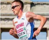  ??  ?? Sondre Nordstad Moen deltok på maraton under EM i friidrett nylig. Han brøt øvelsen.