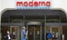 ?? Photograph: Brian Snyder/Reuters ?? Moderna has never brought a vaccine to market, but company insiders have sold some $248m of shares – most of them after the company was selected to receive Trump funding