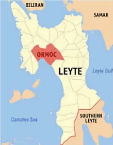  ??  ?? Location map of Ormoc City.