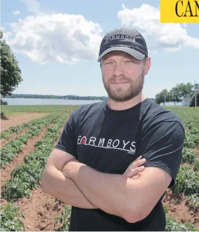  ?? ANDREW VAUGHAN / THE CANADIAN PRESS ?? Bryan Maynard, a co-owner of Farmboys Inc., is concerned that a booming number of farmers nearing retirement haven’t planned for their successors, which is putting the next generation of small-scale farming at risk.