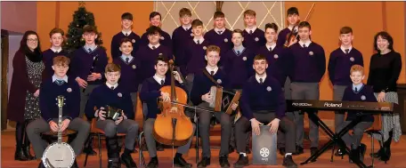  ?? Photo by Michelle Cooper Galvin. ?? Students from St Brendan’s College in Killarney pictured this week after they received an invite to fly over to England and perform in the Britain’s Got Talent auditions.