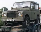  ??  ?? 90-1 as delivered to Dunsfold with NATO green paint and WD-1 on the bumper