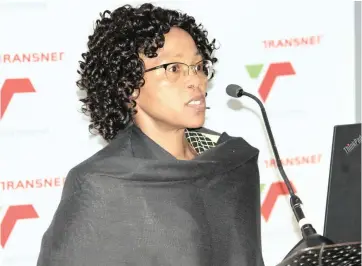  ??  ?? SHAPE-UP: Transnet Port Terminals chief executive Nozipho Sithole is keen to improve efficiency at the facility.