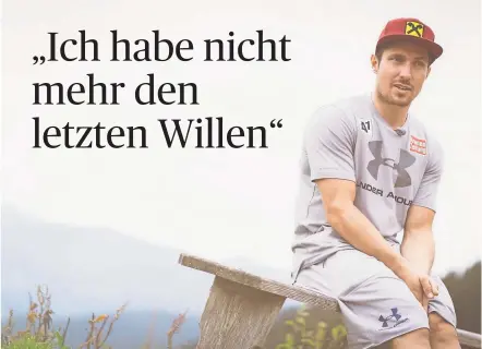  ?? [ Franz Neumayr / picturedes­k.com ] ?? Marcel Hirscher hat die kurze Ruhephase im Sommer genossen. Nun gilt es, „in den Rennmodus“umzuschalt­en.