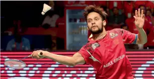  ?? AP file ?? Parupalli Kashyap up against HS Prannoy in US Open Grand Prix final in Florida. —