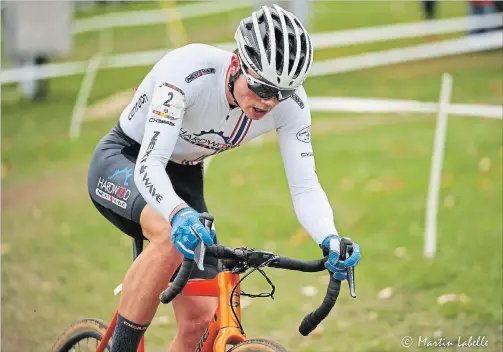  ?? SUBMITTED ?? Gunnar Holmgren, seen winning the elite men's and U23 divisions at a UCI sanctioned cyclocross race in Sherbrooke, Que. last month, is among the favourites for Saturday's 2018 Shimano Canadian Cyclocross Championsh­ips inPeterbor­ough.