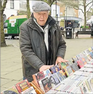  ?? Pictures: Paul Amos ?? Market trader Peter Rosson in Ashford on Saturday