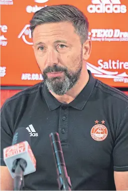  ?? Picture: Newsline Media. ?? Aberdeen boss Derek McInnes has taken his team to Ireland for pre-season training.