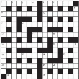  ?? No 15,738 PRIZES of £20 will be awarded to the senders of the first three correct solutions checked. Solutions to: Daily Mail Prize Crossword No. 15,738, PO BOX 3451, Norwich, NR7 7NR. Entries may be submitted by second-class post. Envelopes must be postm ??